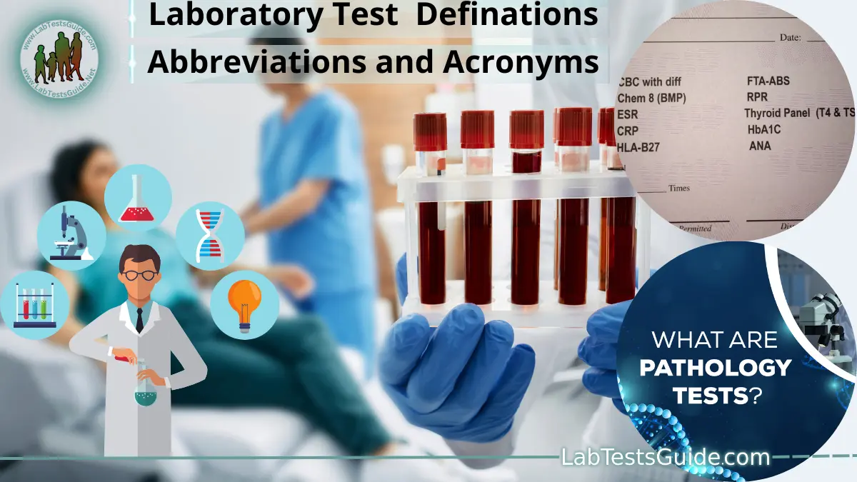 Lab Test Abbreviations Acronyms And Definations