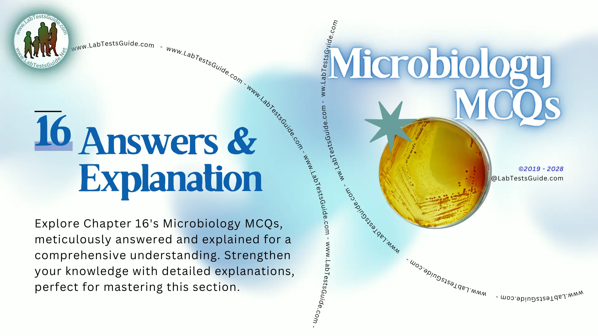 MicroBiology MCQs with Answer and Explnation Chapter 16 Lab Tests Guide