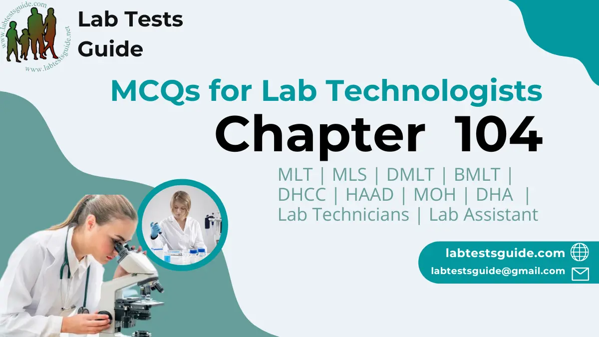 MCQs Chapter 104 (Biochemistry)